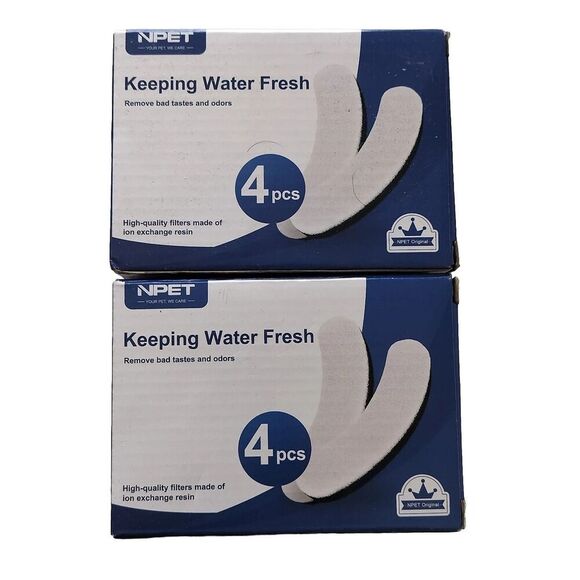 NPET Other - NPET WF050/WF100 Replacement Water Filter for Automatic Pet Fountain 2 Pk = (8)